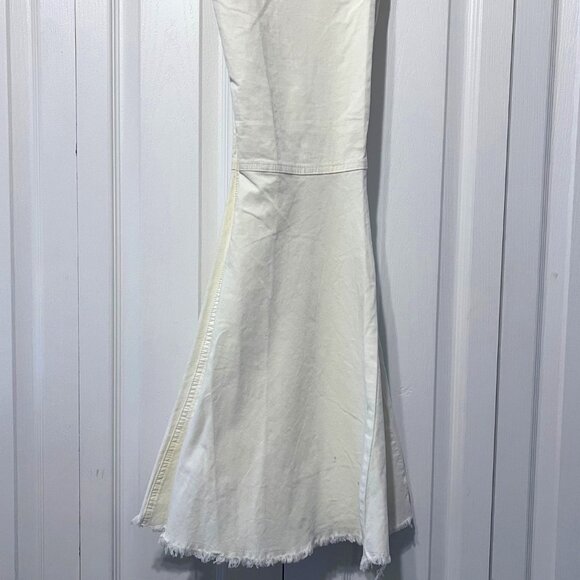 Forever 21-NWT-Small-Velvety Distressed Hippie Fringed High Waist Bell Bottom - Picture 3 of 16